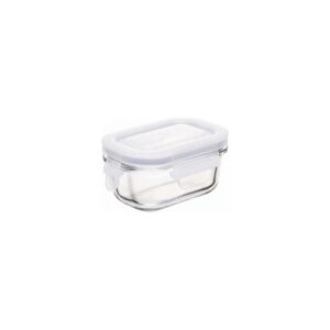 Produto Pote de vidro retangular hermético 180ml ref 16536 Inga