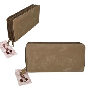 Produto Carteira feminina 2 zipper 19cm  ref 25749 Saga