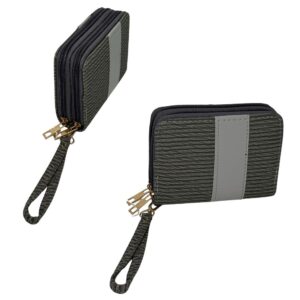 Produto Carteira feminina 2 zipper 13cm ref 26735 Saga