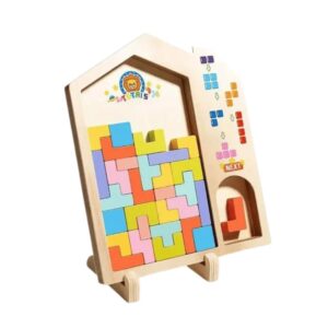 Produto Brinquedo int. Puzzle de madeira Tetris color ref 011 Toy e Home