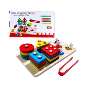 Produto Brinquedo interativo madeira montagem de formas ref 013 Toy Home