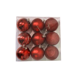 Produto Bola de natal 7cm c/ 9pçs ref 1184 Fertin