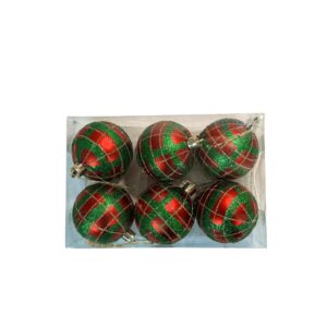 Produto Bola de natal 6cm c/6 pçs ref 1206 Fertin