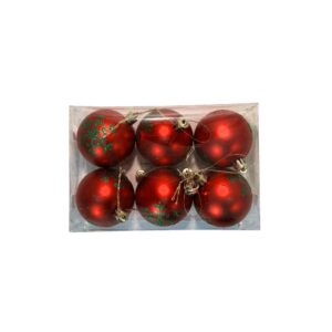 Produto Bola de natal 6cm c/ 6pçs ref 1223 Fertin
