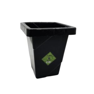 Produto Vaso quadrado 4.5 lts elegance preto ref 6863 Inplast