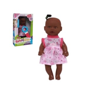 Produto Boneca sapekinha negra primeiro sons ref 479 Milk