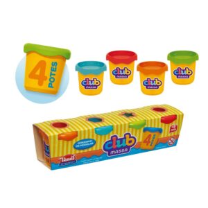Produto Kit c/ 04 potes massa de modelar ref 559 Usual Brinquedos