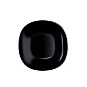Produto Prato de sobremesa vidro preto 19,5cm ref 13735 Ingá