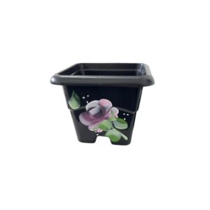 Vaso quadrado 2 lts decorado ref 0154 Plasdorta Produto Vaso quadrado 2 lts decorado ref 0154 Plasdorta