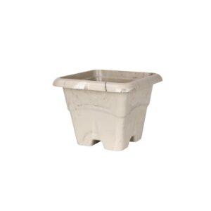 Produto Vaso quadrado 2l marmorizado travertino ref 297 Plasdorta