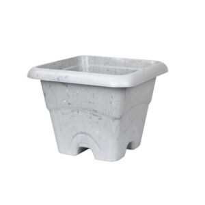 Produto Vaso quadrado 5l marmorizado carrara ref 0299 Plasdorta