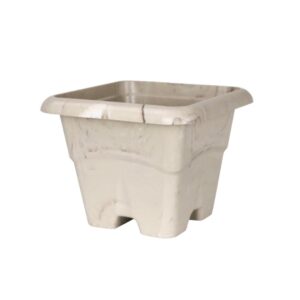 Produto Vaso quadrado 5 lts marmorizado travertino ref 0300 Plasdorta