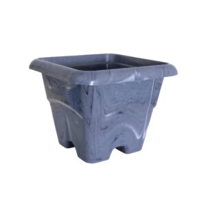 Produto Vaso quadrado 5l marmorizado cinza corumba ref 0301 Plasdorta