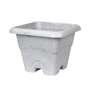 Produto Vaso quad 12lts  marmorizado carrara ref 0302 Plasdorta