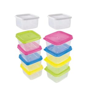 Produto Kit com 10 mini potes quadrados ref 4634 Elite