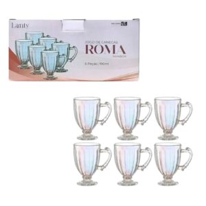 Produto Jogo de canecas roma rainbow ref 89046 Kehome