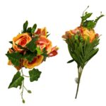 Produto Flor artificial buque misto rosa e orquidea c/10 46cm 2652 Fertin