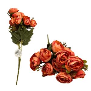 Produto Flor artificial buque de camelia c/5 35cm ref 50039 Fertin