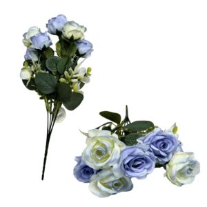 Produto Flor artificial de rosa misto c/7 37cm ref 1796 Fertin