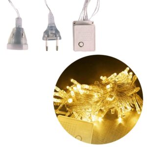 Pisca pisca 10mts lam led branco 220v macho/fem ref 00048 Fertin Produto Pisca pisca 10mts lam led branco 220v macho/fem ref 00048 Fertin