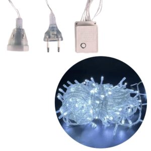 Produto Pisca pisca 20mt  led branco 110v macho/femea ref 0052 Fertin