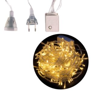 Produto Pisca pisca 20mt led branco 110v macho/femea ref 00053 Fertin