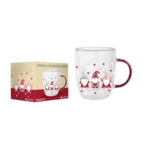 Produto Caneca borossilicato parede dupla 350ml ref 121526 Allmix