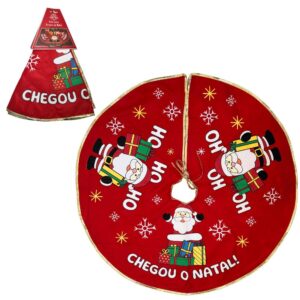 Produto Saia decorativo p/ arvore de natal ref sai80r Multiart