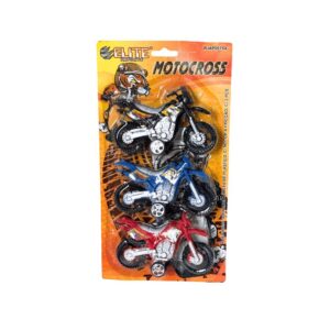 Produto Brinquedo moto a fricção c/ 3 pçs ref 00754 Elite