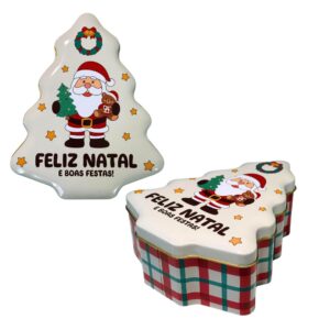 Produto Lata decorativa de natal 60 ref  LATX0009 Multiart